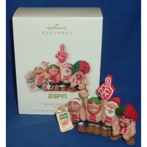 Hallmark Christmas Ornament SportsCenter 2008 ESPN Sports Fans NIB Cute!